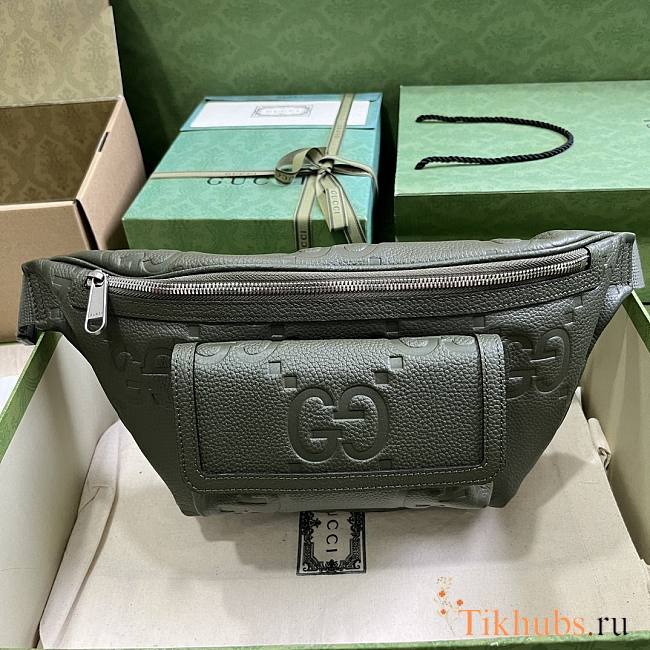 Gucci Jumbo GG Belt Bag Green 28x18x8cm - 1