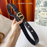 Dior 30 Montaigne Belt White Cannage Calfskin 3cm - 3