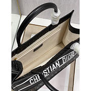 Dior Medium Book Tote Black 36cm - 6