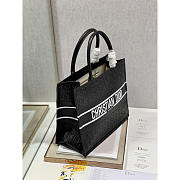 Dior Medium Book Tote Black 36cm - 5