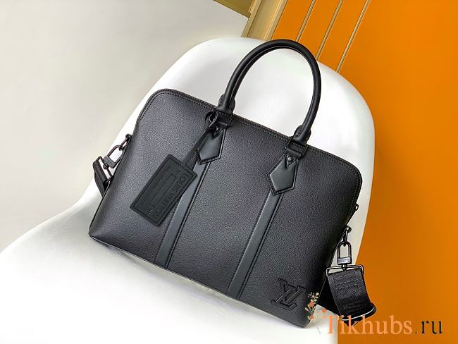 Louis Vuitton LV Takeoff Aerogram Briefcase Black 39 x 29 x 7 cm - 1