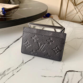 Louis Vuitton LV Card Holder Monogram Black 11x7.5x0.4cm