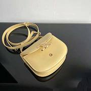 Celine Mini Besace Triomphe in Shiny Calfskin Yellow 15.5x11.5x5cm - 6