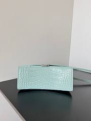 Balenciaga Hourglass Crocodile Light Blue 23x10x24cm - 6