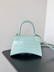 Balenciaga Hourglass Crocodile Light Blue 23x10x24cm - 5