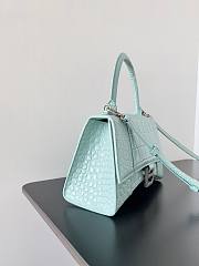 Balenciaga Hourglass Crocodile Light Blue 23x10x24cm - 4