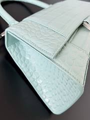 Balenciaga Hourglass Crocodile Light Blue 23x10x24cm - 3