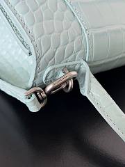 Balenciaga Hourglass Crocodile Light Blue 23x10x24cm - 2