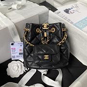 Chanel Small Backpack Black 16.5x17x12cm - 1