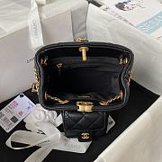 Chanel Small Backpack Black 16.5x17x12cm - 3