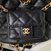 Chanel Small Backpack Black 16.5x17x12cm - 6