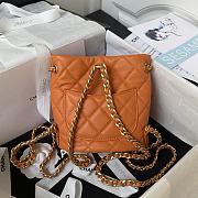 Chanel Small Backpack Orange 16.5x17x12cm - 2