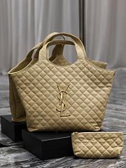 YSL Icare Maxi Shopping Bag Beige 58x43x8cm - 1