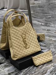 YSL Icare Maxi Shopping Bag Beige 58x43x8cm - 3