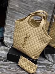 YSL Icare Maxi Shopping Bag Beige 58x43x8cm - 4