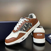 Dior B27 Low-Top Sneaker Brown and Cream - 3