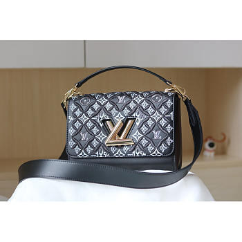 Louis Vuitton LV Since 1854 Twist MM Black 23x17x9.5cm