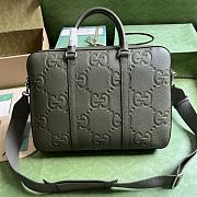 Gucci Jumbo GG Briefcase Dark Green 40x29x6cm - 1