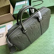 Gucci Jumbo GG Briefcase Dark Green 40x29x6cm - 3