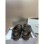 Prada Padded Nappa Leather Sandals Black - 3