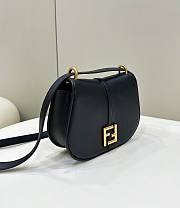 Fendi C’mon Medium Black Smooth Leather 25x20x7cm - 6