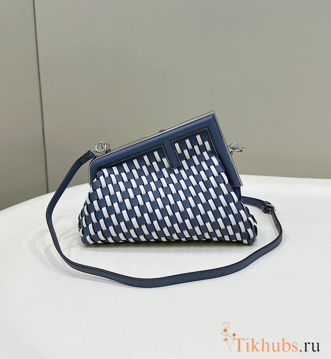 Fendi First Small White And Blue 26x18x9.5cm - 1