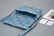 Bottega Veneta Cassette Padded Blue 26x18x8cm - 6