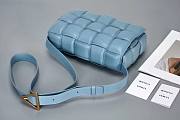 Bottega Veneta Cassette Padded Blue 26x18x8cm - 4