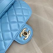 Chanel Heart Chain Bag Blue 16.5×6.5×18cm - 3