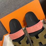 Hermes Chypre Sandal Green Pink - 4