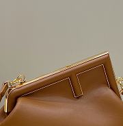 Fendi First Small Brown Leather Bag 26x18x9.5cm - 5