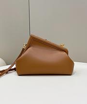 Fendi First Small Brown Leather Bag 26x18x9.5cm - 2