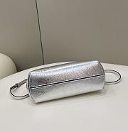 Fendi First Small Silver Leather Bag 26x18x9.5cm - 6