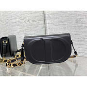 Dior CD Signature Bag With Strap Box Calfskin Black 21 x 6 x 12 cm - 1