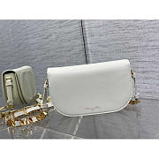 Dior CD Signature Bag With Strap Box Calfskin White 21 x 6 x 12 cm - 3