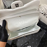 Chanel Flap Bag Jumbo Lambskin White Silver Hardware 30cm - 2