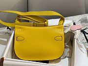 Hermes Mini Jypsiere Crossbody Bag Yellow Silver 23 x 17 x 9 cm - 3