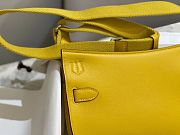 Hermes Mini Jypsiere Crossbody Bag Yellow Silver 23 x 17 x 9 cm - 2