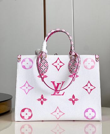 Louis Vuitton LV Onthego By The Pool Pink 35 x 27 x 14 cm