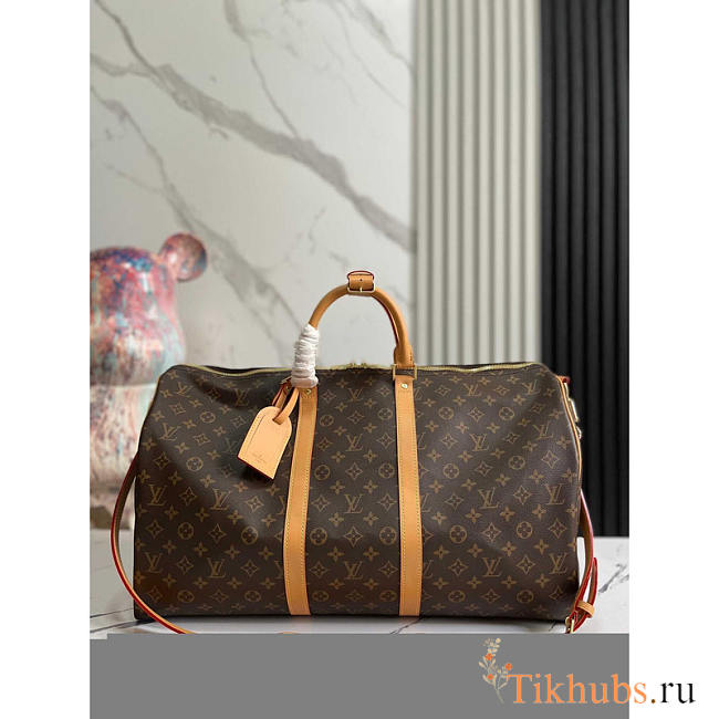 Louis Vuitton LV 55 Duffle Bag Monogram 55x31x26cm - 1