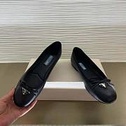 Prada Nappa Leather Ballerinas Black - 2