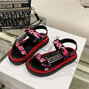 Dior D-wave Sandal Indy Pink Multicolor - 5