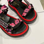 Dior D-wave Sandal Indy Pink Multicolor - 3