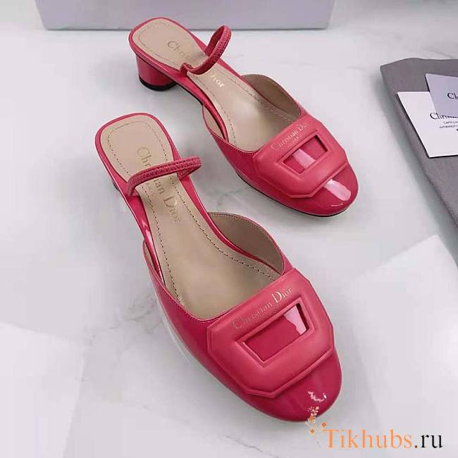 Dior Day Slingback Pump Indy Pink Patent Calfskin 3.5cm - 1