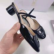 Dior Day Slingback Pump Indy Black Patent Calfskin 3.5cm - 4