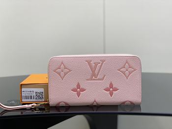 Louis Vuitton Zippy LV Wallet Pink 19.5 x 10.5 x 2.5 cm