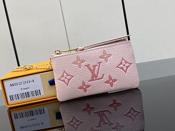 Louis Vuitton LV Key Pouch Pink 12 x 7 x 1.5 cm