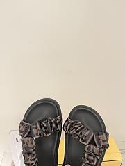 Fendi Ruched Logo Sporty Sandals - 2