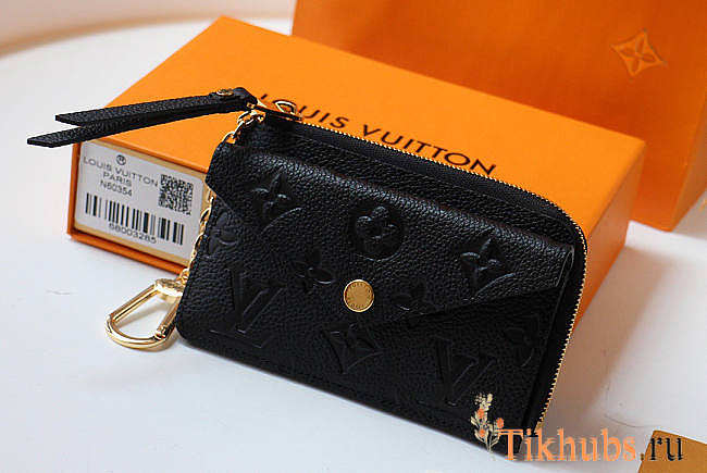 Louis Vuitton LV Card Holder Recto Verso Black 13x9.5x2.5cm - 1