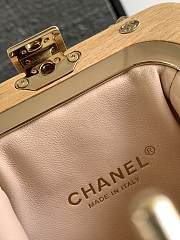 Chanel Lambskin Wood Beige - 5